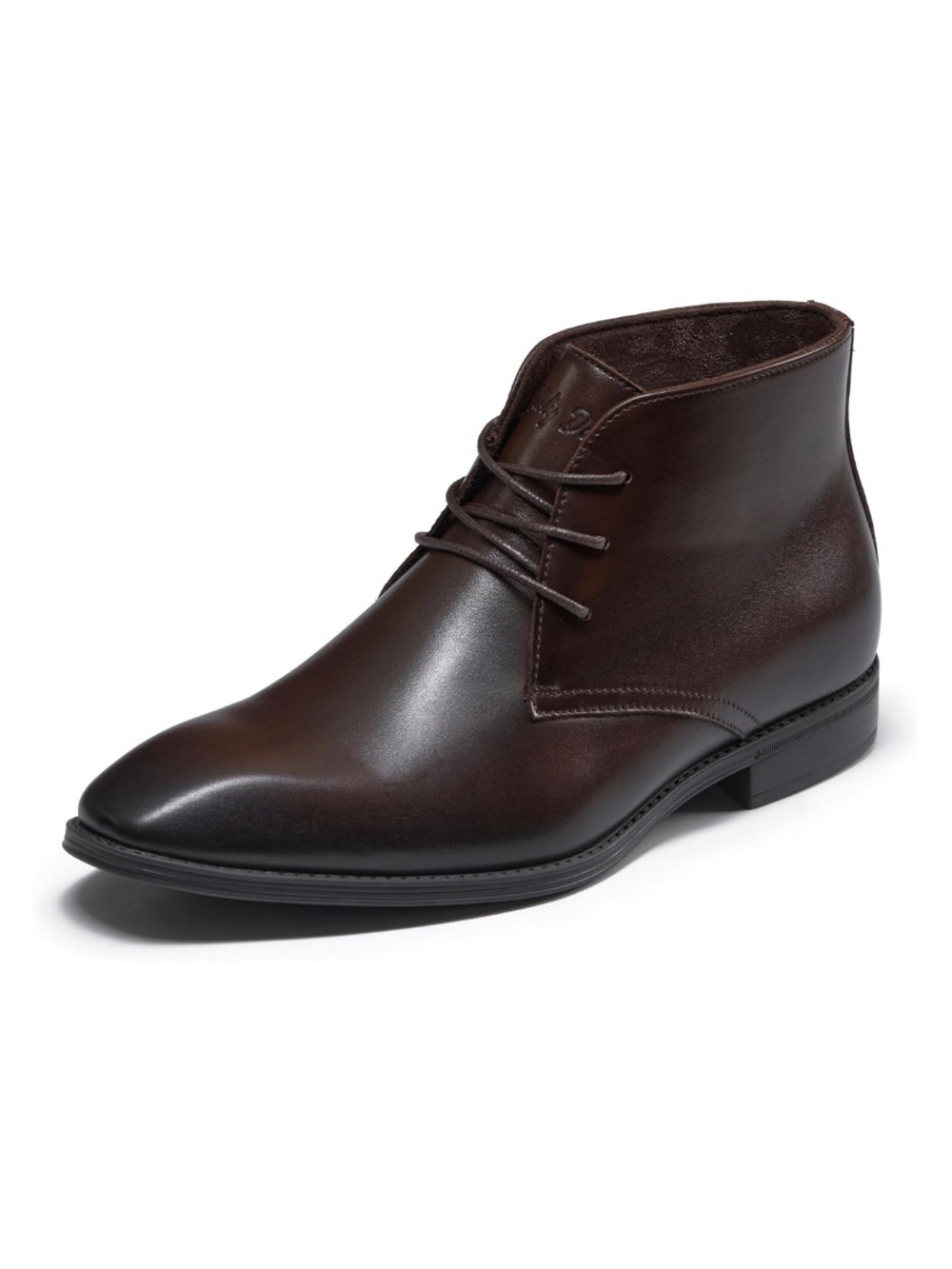 NWT Men’s Holy Dove Genuine Leather Oxford Boots Dark Brown Coffee Size 8.5